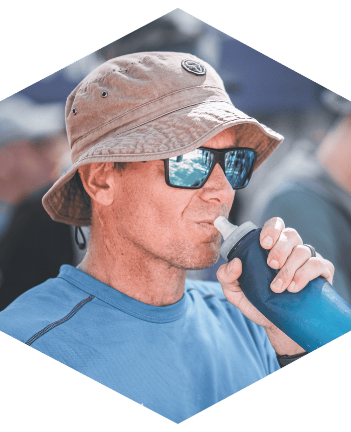 Tobias Verwey running the Brandberg Backyard Ultra