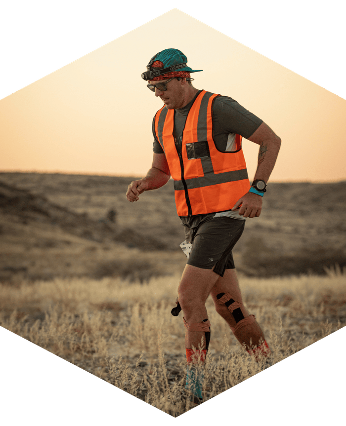 Willem Silver running the Brandberg Backyard Ultra